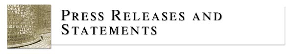 Press Release and Statements Banner