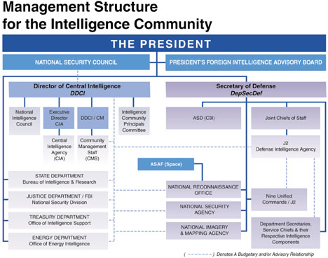 Graphic: Management Structure for the Intelligence Community