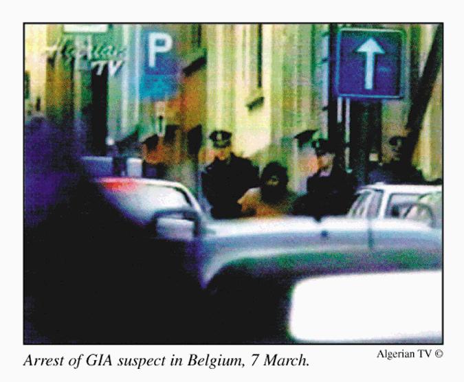 Arrest of GIA suspect in Belgium, 7 March
