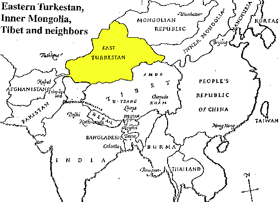 turkestan desert location